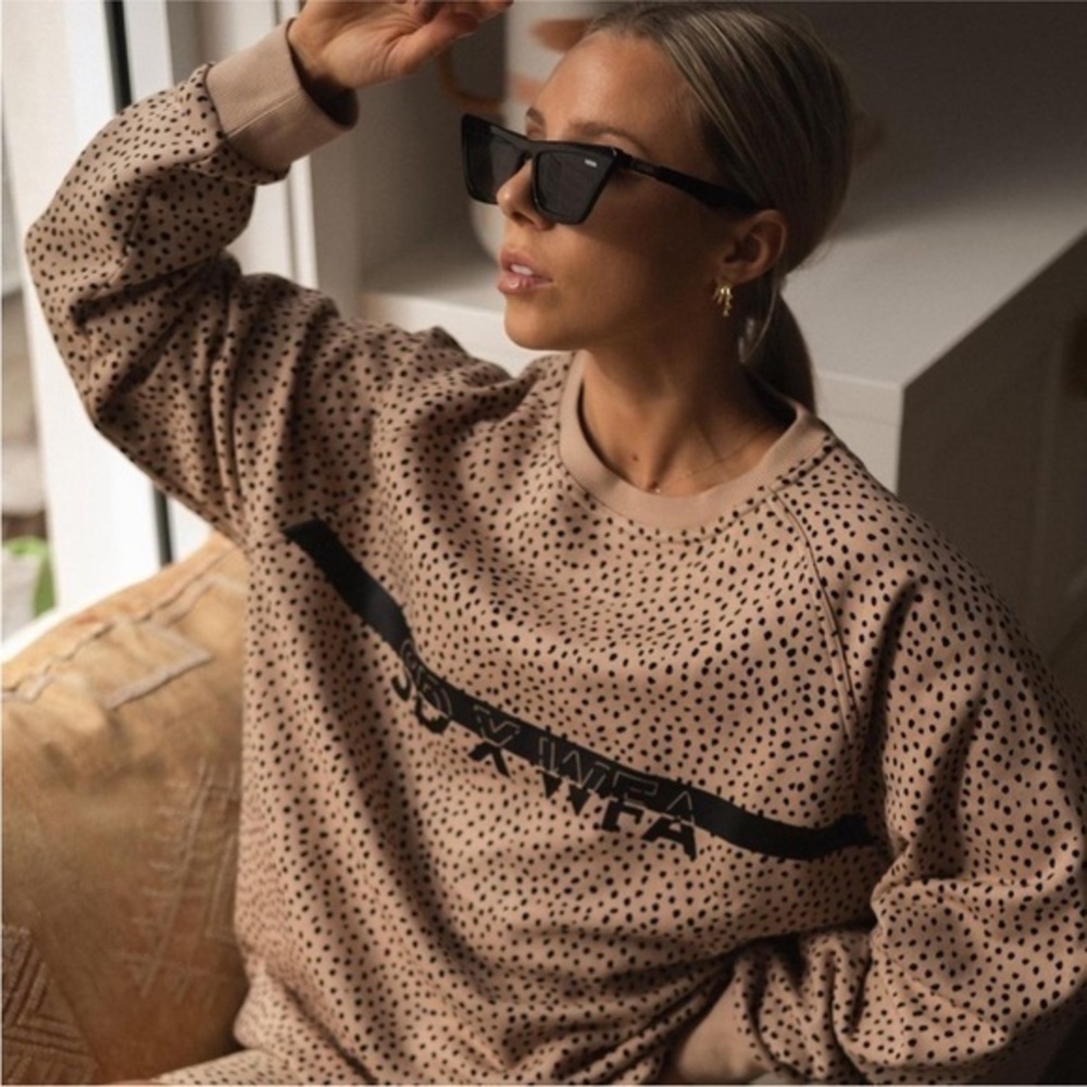 NWOT Sarahs Day x White Fox Speckled Sand Animal Print Limited Edition XS L